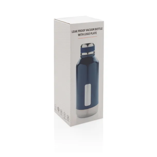  termos boca s pločicom za logo, 500 ml - XD Collection Plava 