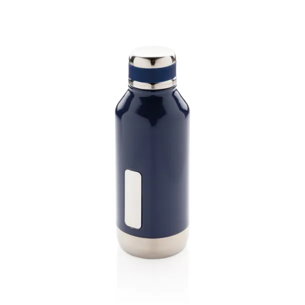  Leak proof vacuum bottle with logo plate - XD Collection Blue 