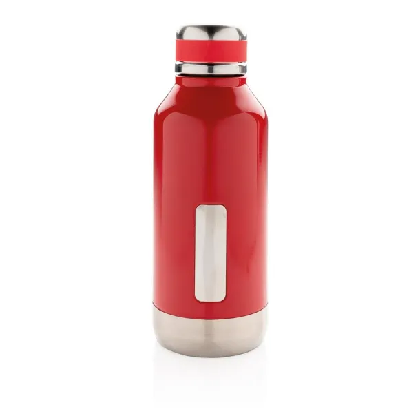  termos boca s pločicom za logo, 500 ml - XD Collection Crvena 