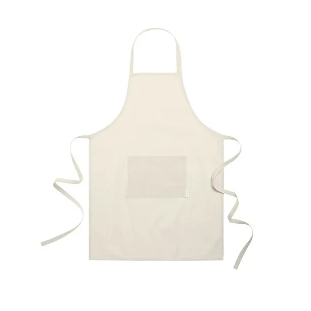  Kitchen apron made of recycled cotton beige