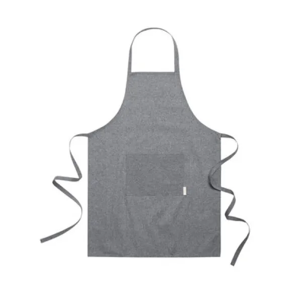  Kitchen apron made of recycled cotton Crna