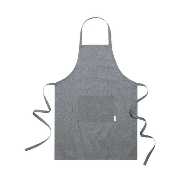  Kitchen apron made of recycled cotton Crna