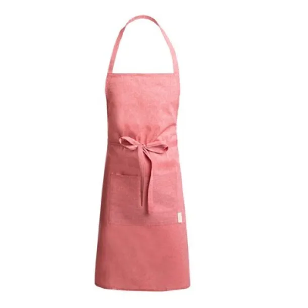  Kitchen apron made of recycled cotton red