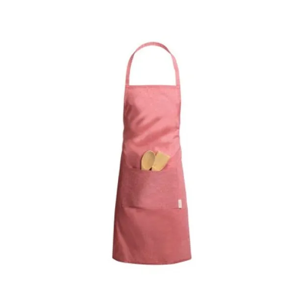  Kitchen apron made of recycled cotton red