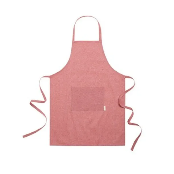  Kitchen apron made of recycled cotton red