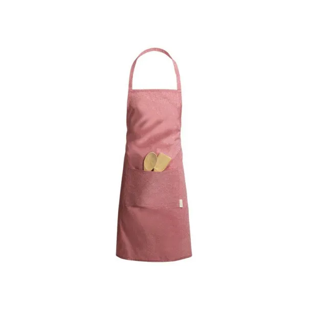  Kitchen apron made of recycled cotton red