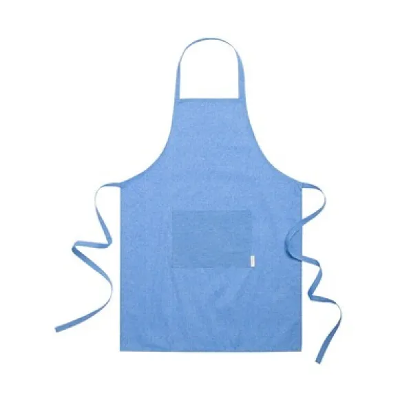  Kitchen apron made of recycled cotton blue