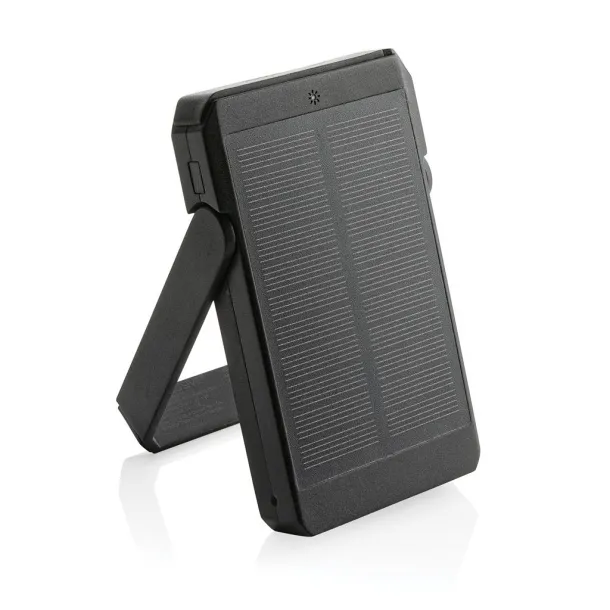  Skywave solarna prijenosna baterija s bežičnim punjačem - 10 W, 5 000 mAh - XD Xclusive Crna