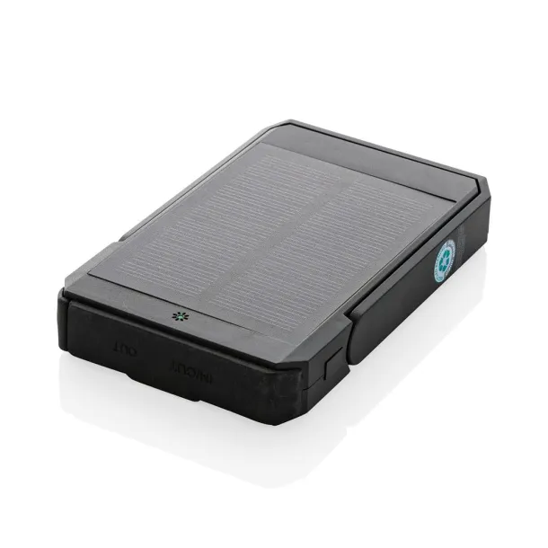  Skywave solarna prijenosna baterija s bežičnim punjačem - 10 W, 5 000 mAh - XD Xclusive Crna
