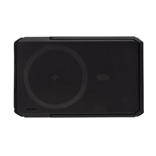  Skywave solarna prijenosna baterija s bežičnim punjačem - 10 W, 5 000 mAh - XD Xclusive Crna