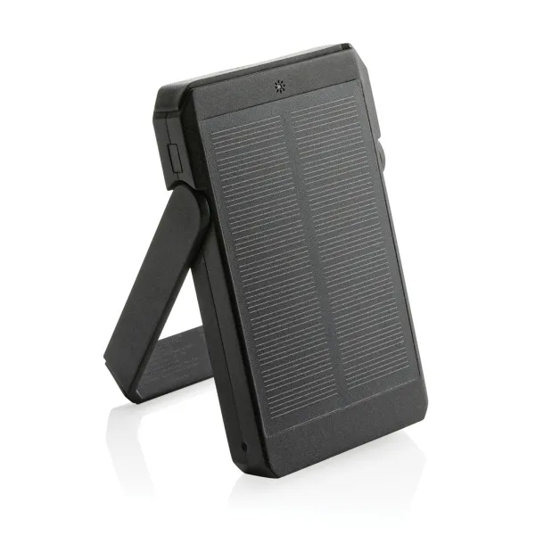  Skywave solarna prijenosna baterija s bežičnim punjačem - 10 W, 5 000 mAh - XD Xclusive Crna