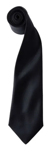  'COLOURS COLLECTION' SATIN TIE - Premier Black