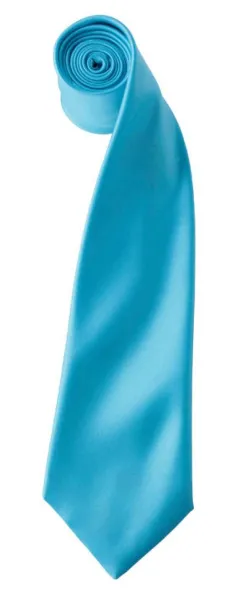  'COLOURS COLLECTION' SATIN TIE - Premier Turquoise