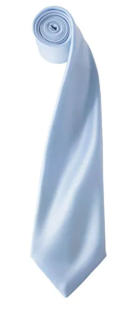  'COLOURS COLLECTION' SATIN TIE - Premier Light Blue