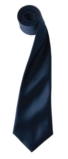  'COLOURS COLLECTION' SATIN TIE - Premier Navy