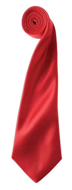  'COLOURS COLLECTION' SATIN TIE - Premier Red