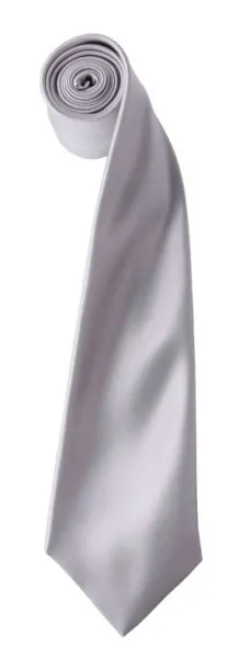  'COLOURS COLLECTION' SATIN TIE - Premier Silver