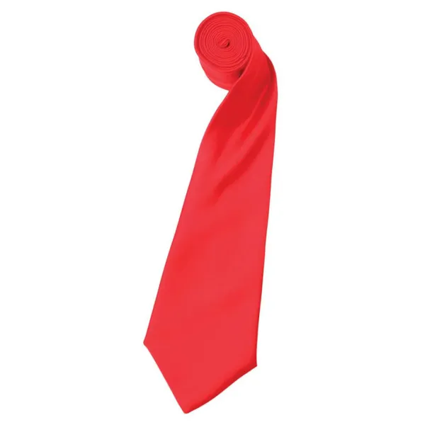  'COLOURS COLLECTION' SATIN TIE - Premier Strawberry Red