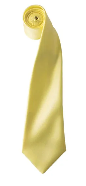  'COLOURS COLLECTION' SATIN TIE - Premier Lemon