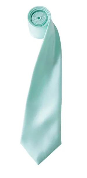  'COLOURS COLLECTION' SATIN TIE - Premier Aqua