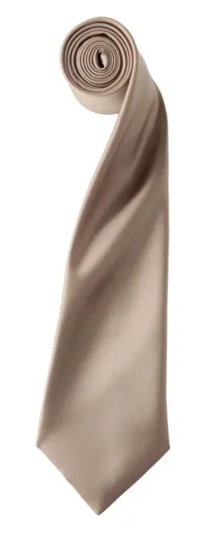  'COLOURS COLLECTION' SATIN TIE - Premier Khaki