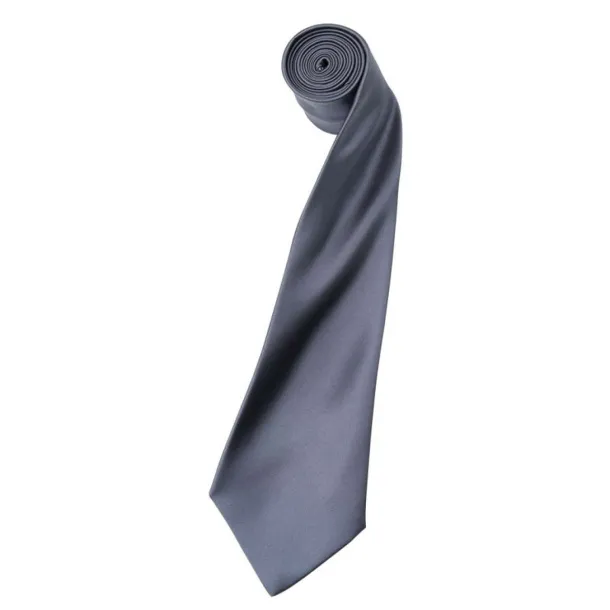  'COLOURS COLLECTION' SATIN TIE - Premier Steel