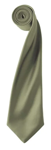  'COLOURS COLLECTION' SATIN TIE - Premier Olive