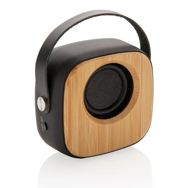  Bamboo 3W Wireless Fashion Speaker - XD Collection Black 