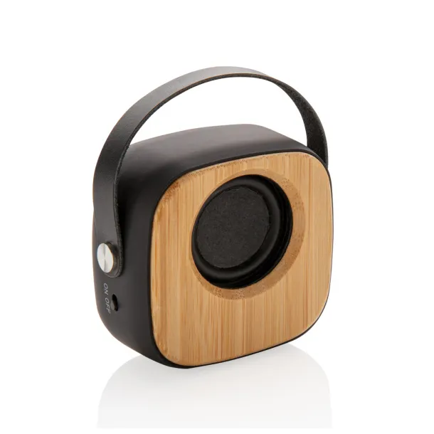  Bamboo 3W Wireless Fashion Speaker - XD Collection Black 