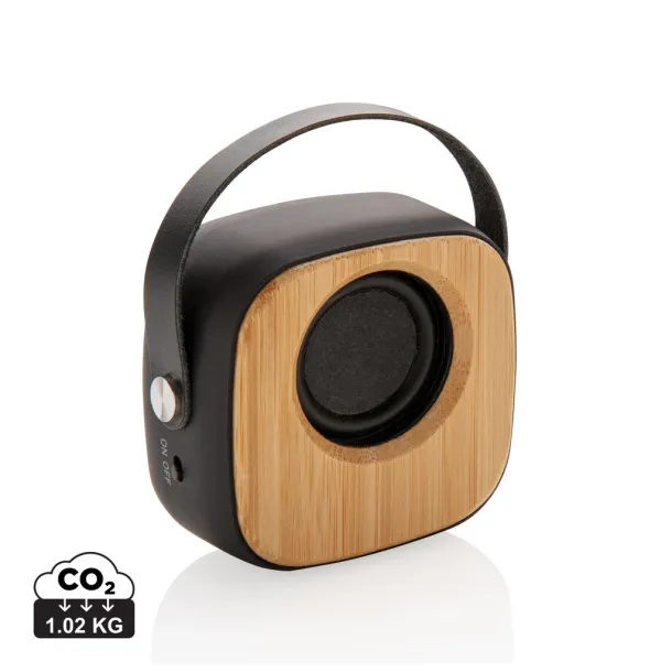  Bamboo 3W Wireless Fashion Speaker - XD Collection Black 