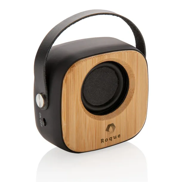  Bamboo 3W Wireless Fashion Speaker - XD Collection Black 