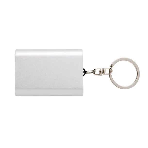  Prijenosna baterija privjesak za ključeve, 1 000 mAh - XD Collection Srebrna
