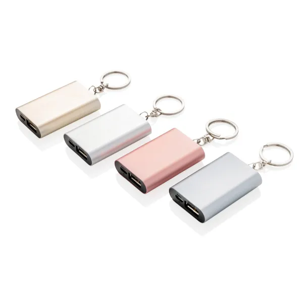  1.000 mAh keychain powerbank - XD Collection Silver 