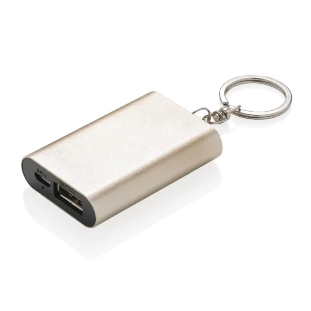  Prijenosna baterija privjesak za ključeve, 1 000 mAh - XD Collection Zlatna