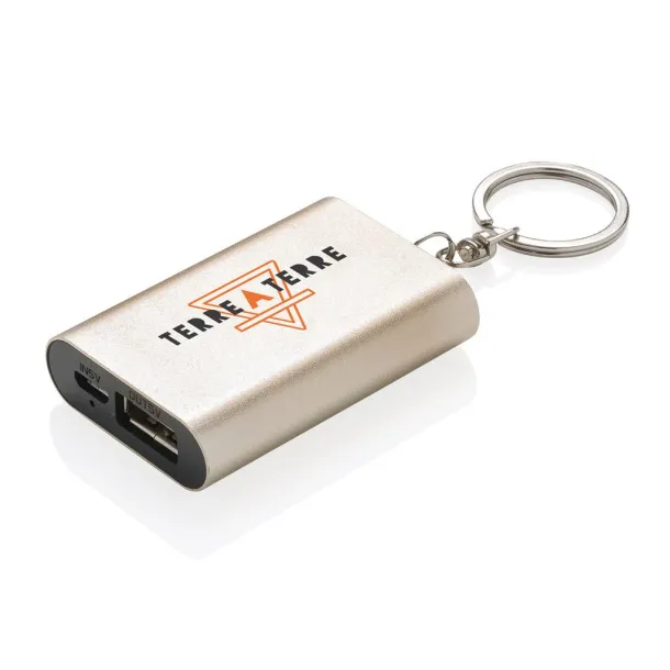  Prijenosna baterija privjesak za ključeve, 1 000 mAh - XD Collection Zlatna