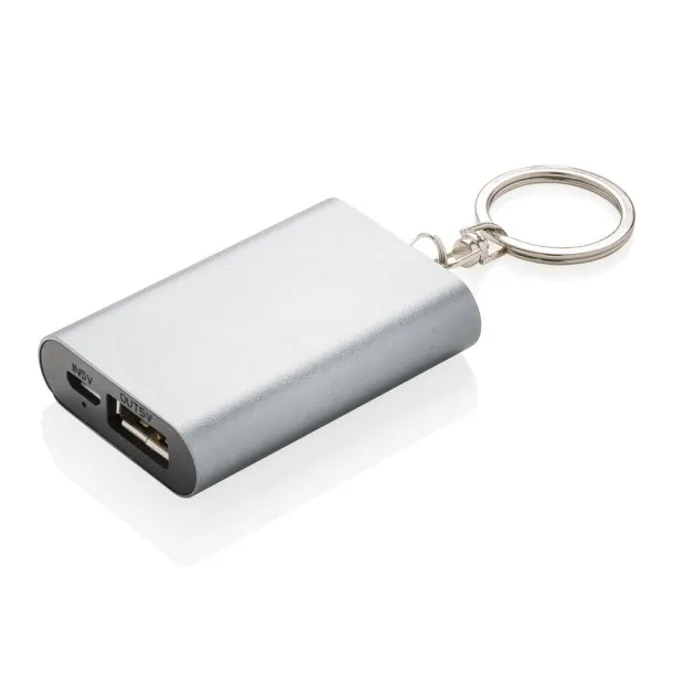  Prijenosna baterija privjesak za ključeve, 1 000 mAh - XD Collection Siva
