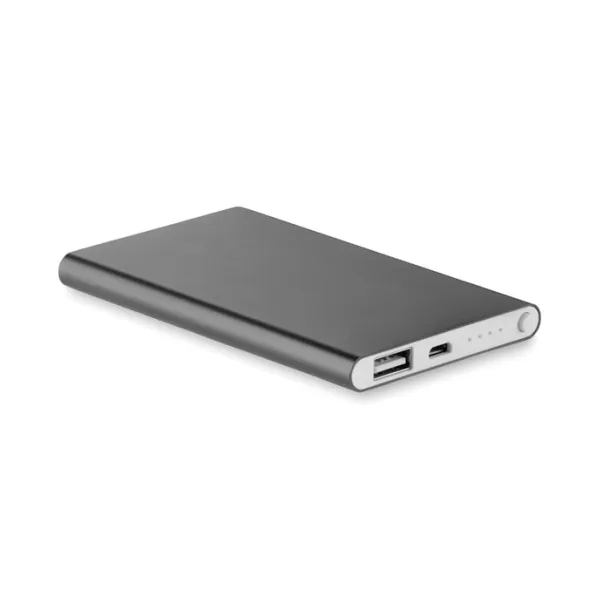 POWERFLAT plosnata prijenosna baterija, 4 000 mAh Titanij