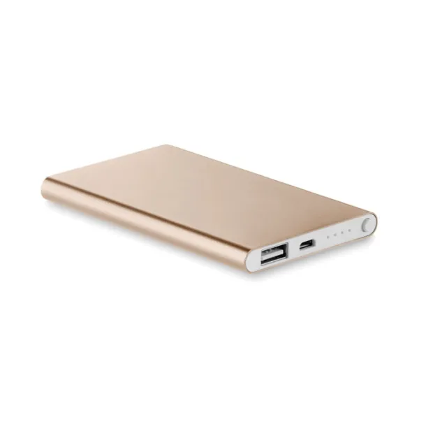 POWERFLAT plosnata prijenosna baterija, 4 000 mAh Šampanjac boja