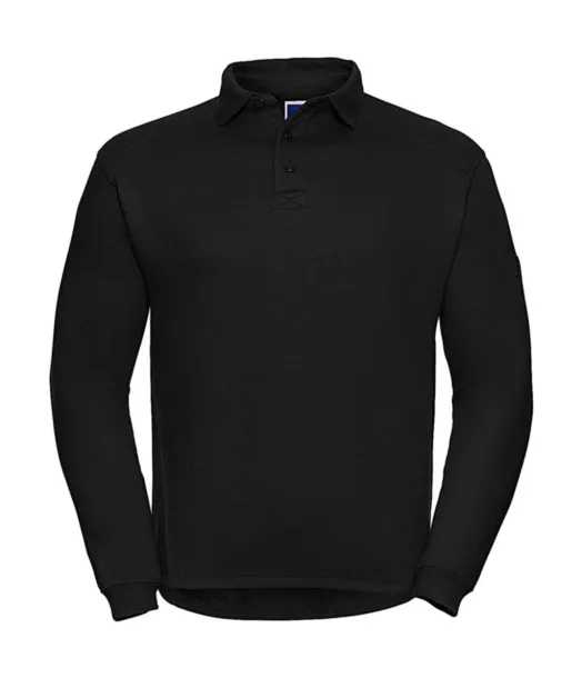  Muška radna majica s kragnom, 300 g/m² Crna