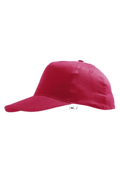 SOL'S SUNNY  KIDS - FIVE PANELS CAP - SOL'S Red