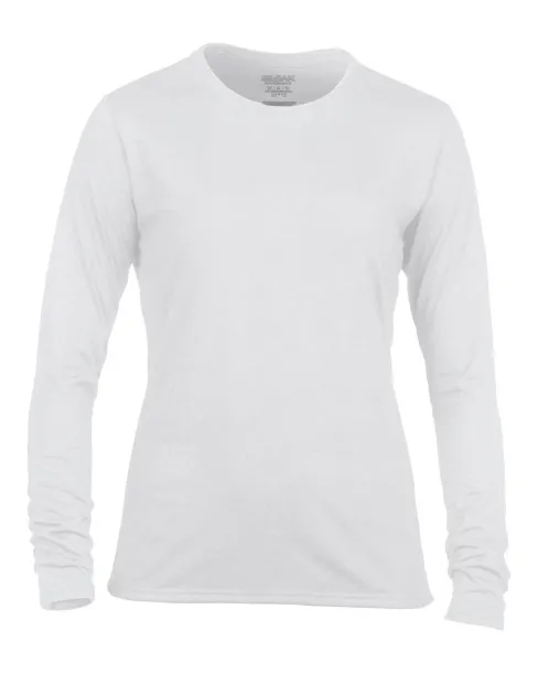  PERFORMANCE® LADIES' LONG SLEEVE T-SHIRT - Gildan White