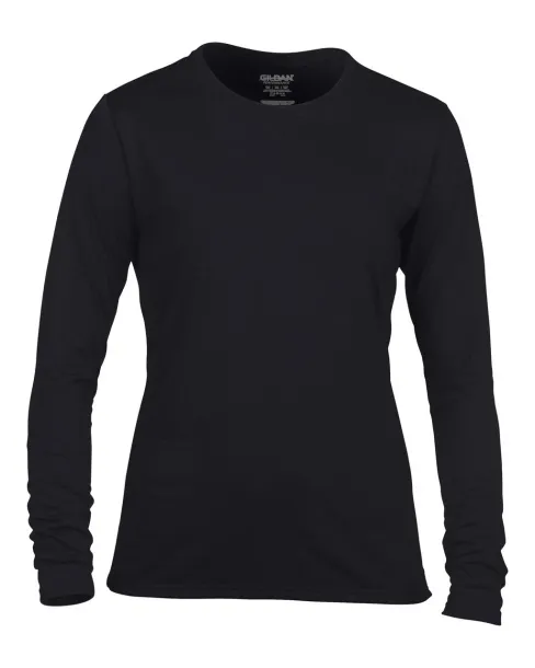  PERFORMANCE® LADIES' LONG SLEEVE T-SHIRT - Gildan Black