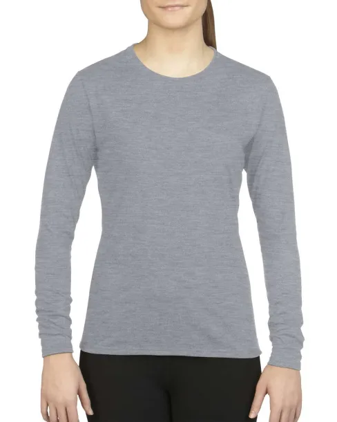  PERFORMANCE® LADIES' LONG SLEEVE T-SHIRT - Gildan Ideal Oxford Grey