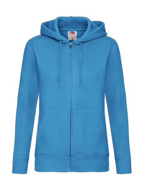  Premium Hooded Sweat Jacket Lady-Fit - Fruit of the Loom Azure Blue