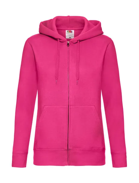  Premium Hooded Sweat Jacket Lady-Fit - Fruit of the Loom Fuchsia