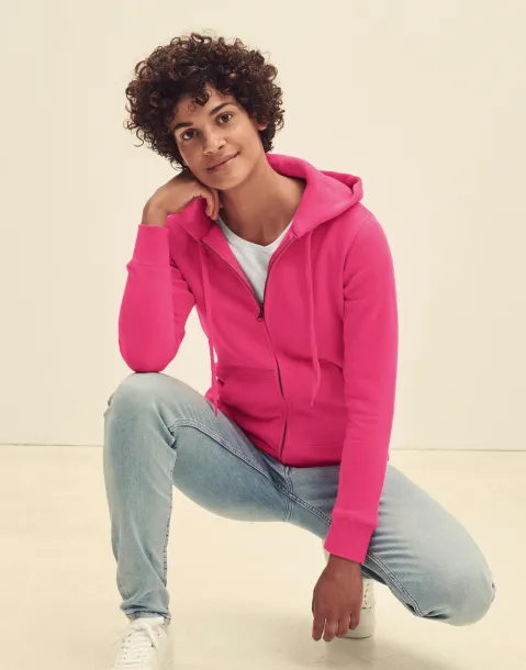  Premium Hooded Sweat Jacket Lady-Fit - Fruit of the Loom