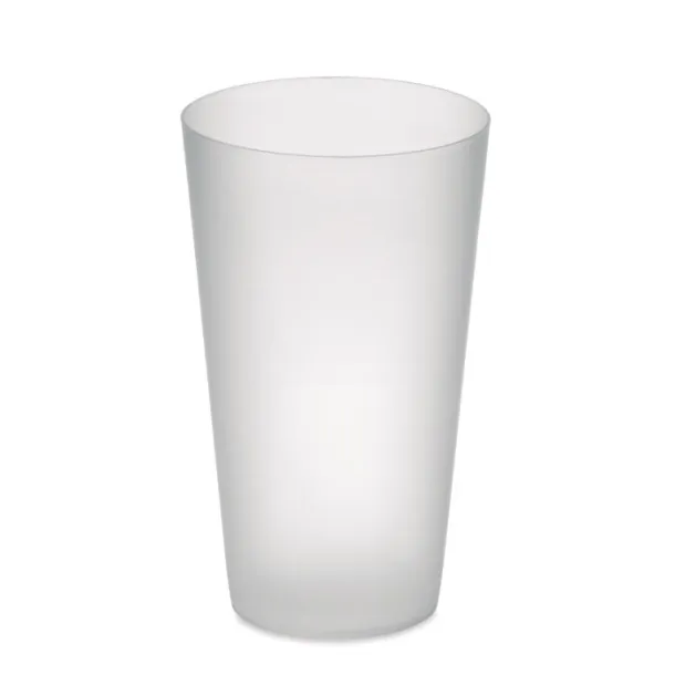 FESTA CUP Frosted PP cup 550 ml Transparent white