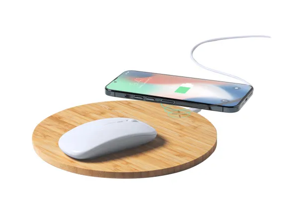 Bistol wireless charger mouse pad Natural