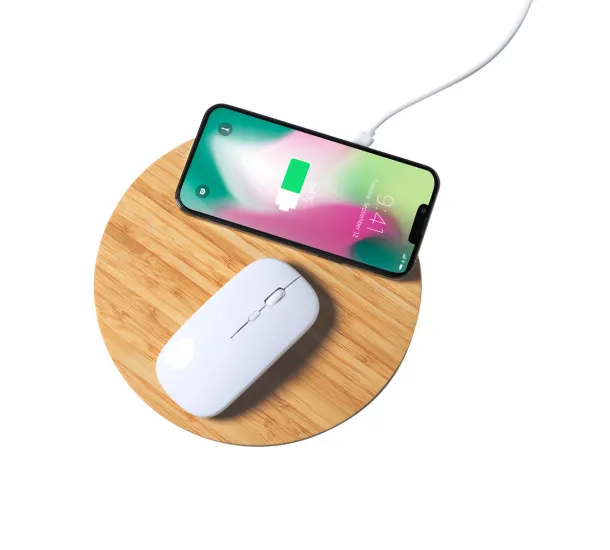 Bistol wireless charger mouse pad Natural