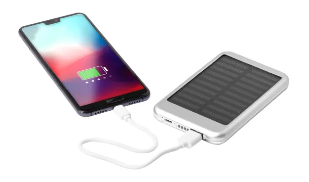SunFour USB prijenosna baterija, 4000 mAh Srebrna